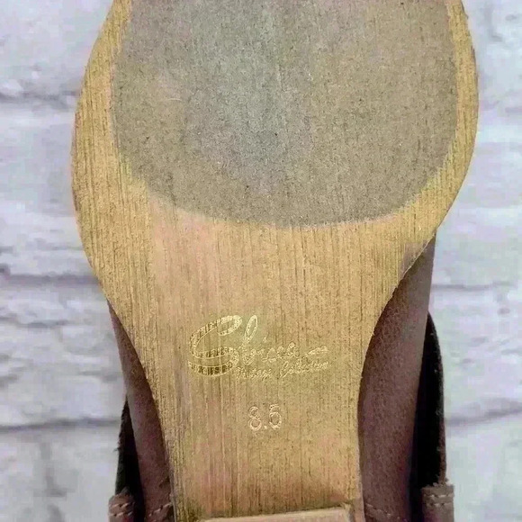 Sbicca Vintage Collection Cleodora Brown  Leather Bootie  Shoes Sz 8.5 - Picture 9 of 16